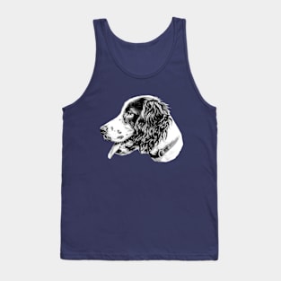 Black and white spaniel Tank Top